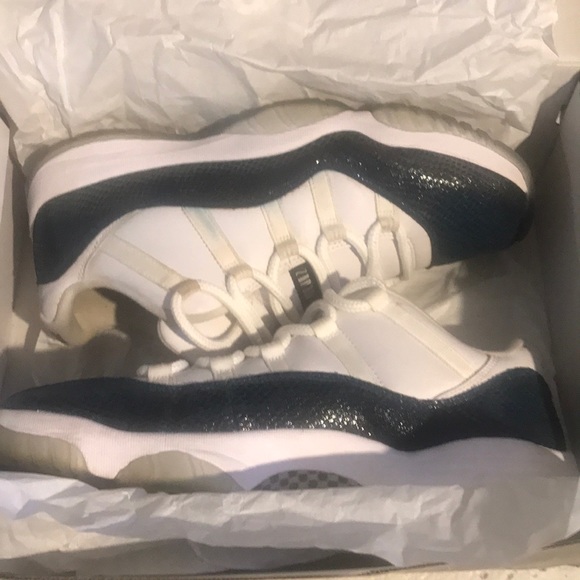 COPY - The Air Jordan 11 Retro Low \'Navy Snakeski…